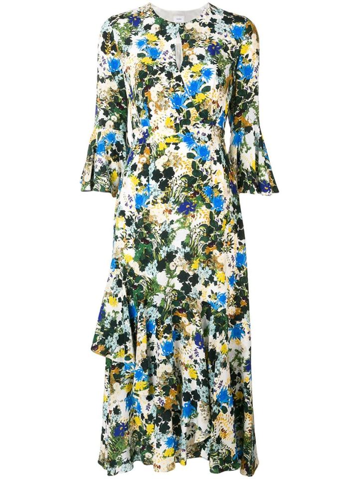 Erdem Flared All-over Print Dress - White
