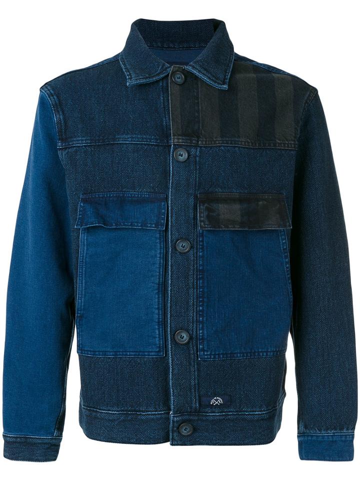 Bleu De Paname Double Pocket Denim Jacket, Men's, Size: Small, Blue, Cotton