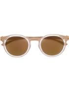 Mykita Round Framed Sunglasses, Adult Unisex, Grey, Stainless Steel