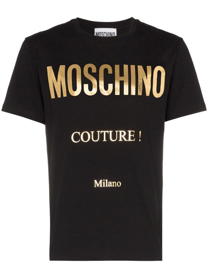 Moschino Logo Print Short-sleeve T-shirt - Black
