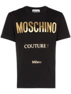Moschino Logo Print Short-sleeve T-shirt - Black