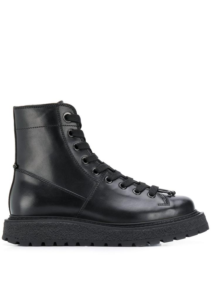 Neil Barrett Lace Up Boots - Black