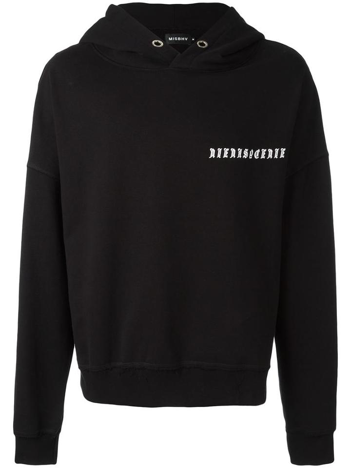 Misbhv Logo Chest Print Hoodie, Adult Unisex, Size: Small, Black, Cotton