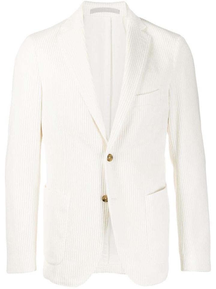 Eleventy Corduroy Blazer - White