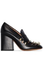 Marni Piercing-embellished Loafer Pumps - Black