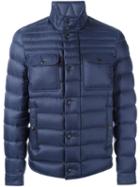 Moncler 'forbin' Jacket, Men's, Size: 5, Blue, Polyamide/feather/goose Down