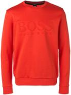 Boss Hugo Boss Embossed Logo Sweatshirt - Orange