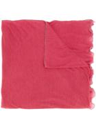 Faliero Sarti Beaded Trim Scarf, Women's, Pink/purple, Cashmere/silk