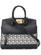 Salvatore Ferragamo Gancio Print Tote - Neutrals