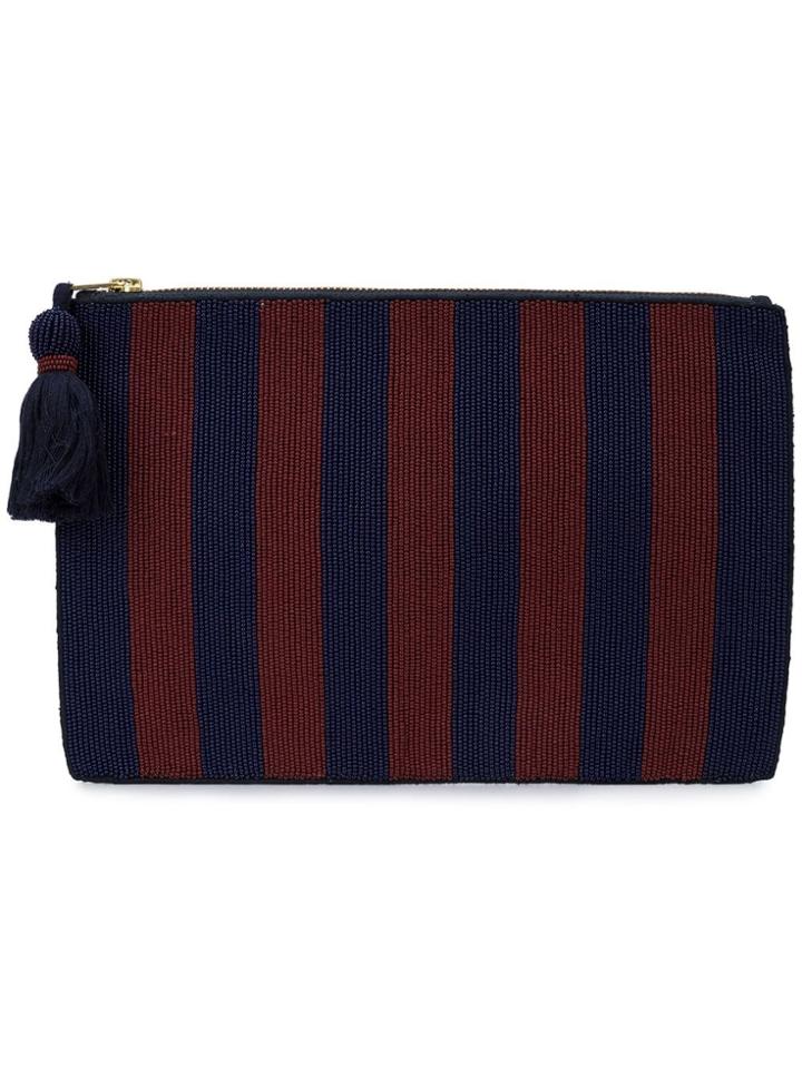 Figue Soma Striped Pouch - Blue