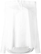 Comme Des Garçons Drawstring Fastening Shirt, Women's, Size: Small, White, Cotton