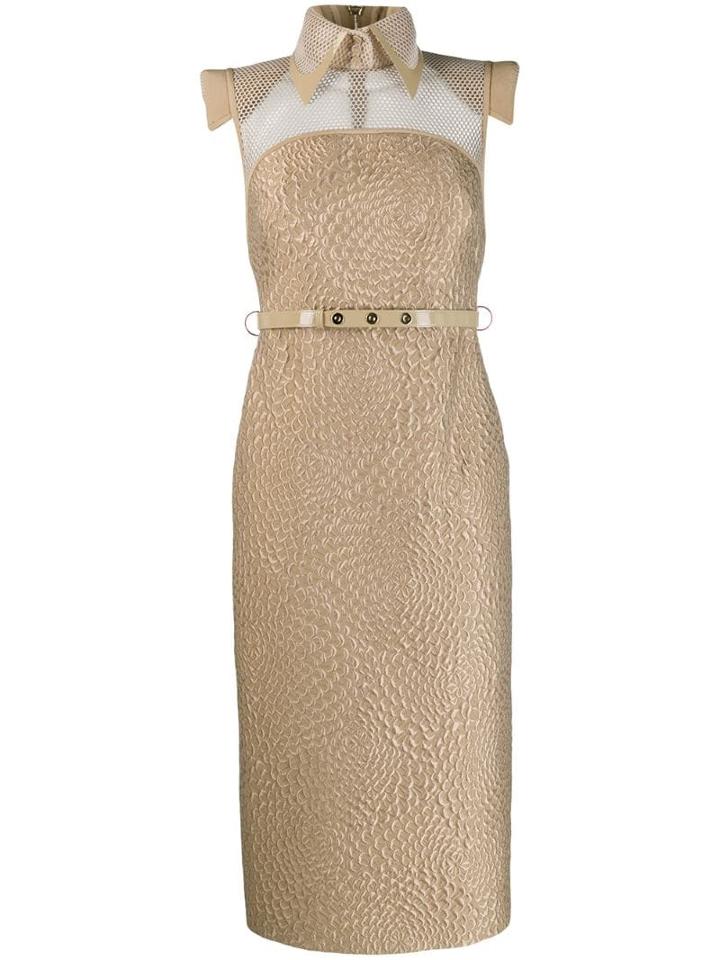 Fendi Shirt Tube Dress - Neutrals