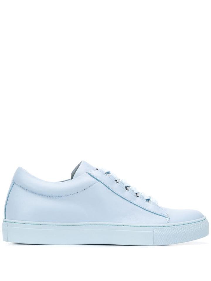 Christian Wijnants Leather Lace-up Sneakers - Blue