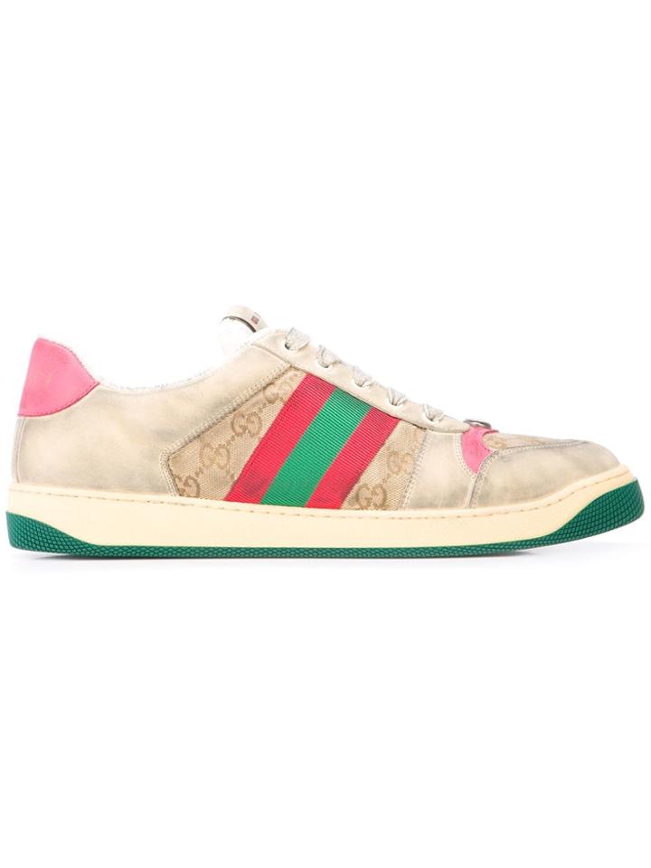 Gucci Screener Gg Sneakers - Brown