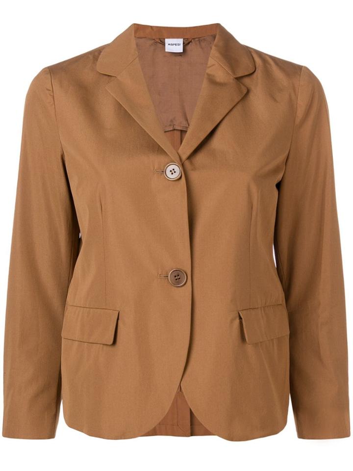 Aspesi Single-breasted Blazer - Brown