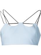 David Koma Lace-up Bralette Top
