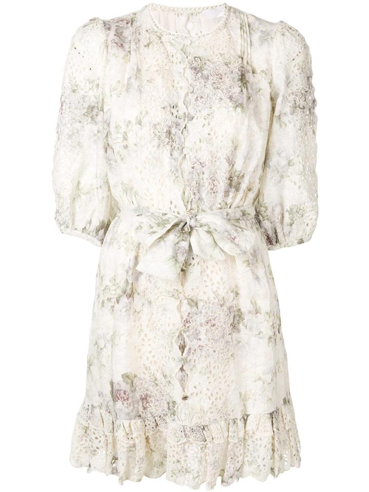 Zimmermann Broderie Anglaise Dress - Neutrals