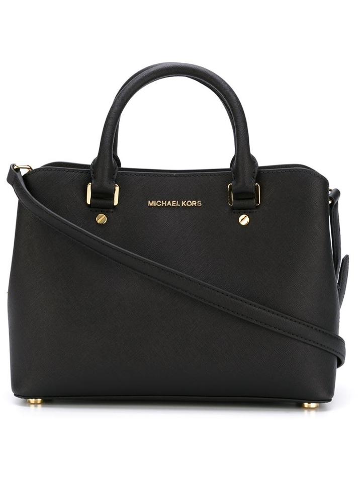 Michael Michael Kors Medium 'savannah' Tote, Women's, Black