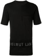 Helmut Lang - Mesh Logo T-shirt - Men - Cotton/modal - M, Black, Cotton/modal
