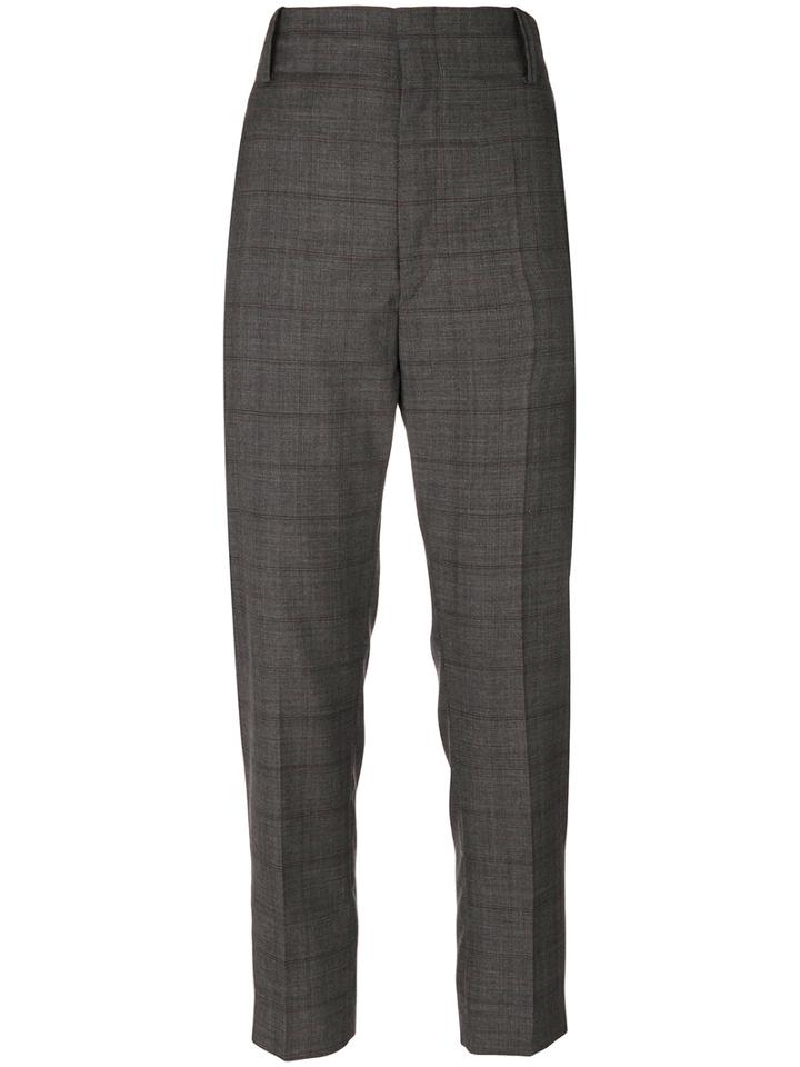 Isabel Marant Étoile - Cropped Tailored Trousers - Women - Cotton/virgin Wool - 38, Grey, Cotton/virgin Wool