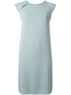 Maison Margiela Sleeveless Shift Dress, Women's, Size: 42, Blue, Polyester