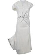 Comme Des Garçons Pre-owned Asymmetric Top And Skirt - Grey