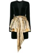 Alexandre Vauthier Deep V-neck Dress - Metallic