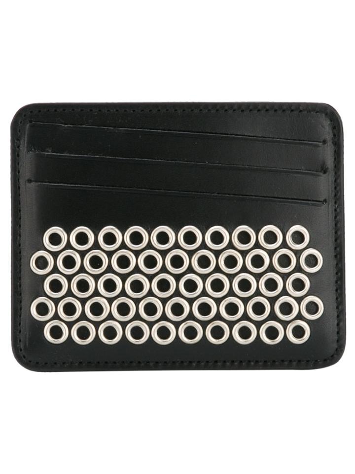 Maison Margiela Eyelet Embellished Cardholder - Black