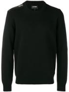 Les Hommes Zip Detail Jumper - Black