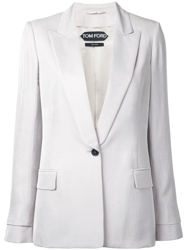 Tom Ford - Classic Blazer - Women - Acetate - 40, Nude/neutrals, Acetate