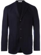 Boglioli Three Button Blazer, Men's, Size: 56, Blue, Wool/cashmere/acetate/cupro