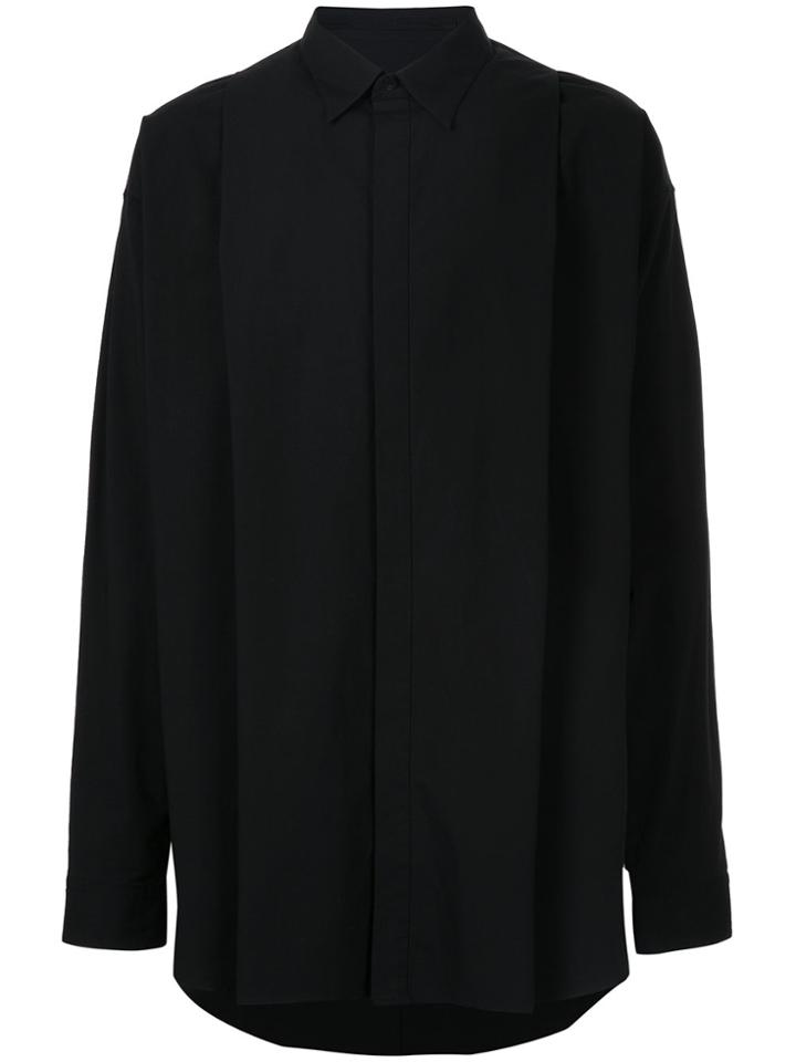 Julius Concealed Fastening Shirt - Black