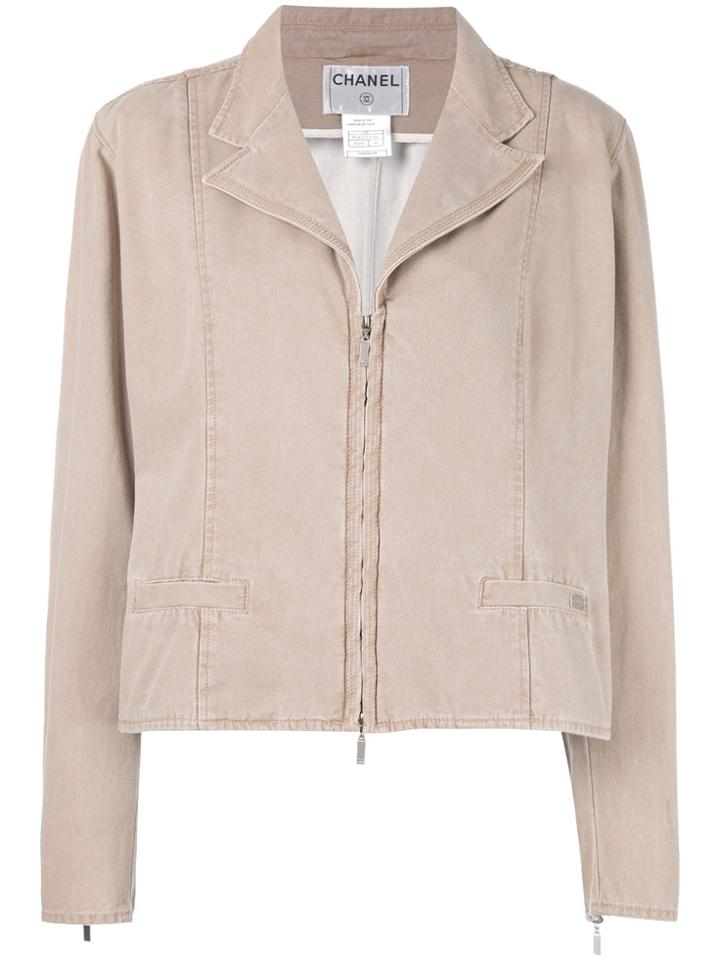 Chanel Vintage Zip Jacket - Nude & Neutrals