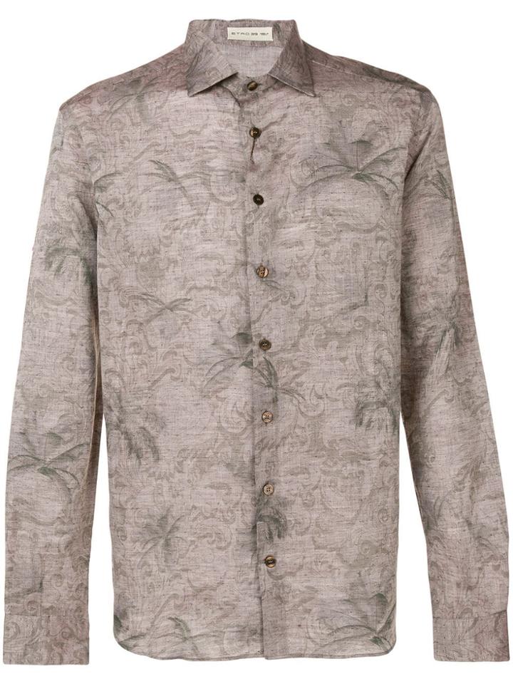 Etro Printed Button-up Shirt - Neutrals