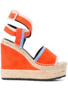 Pierre Hardy Alpha Wedge Sandals - Red