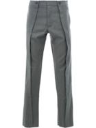 Delada Front Pleat Straight Trousers - Grey