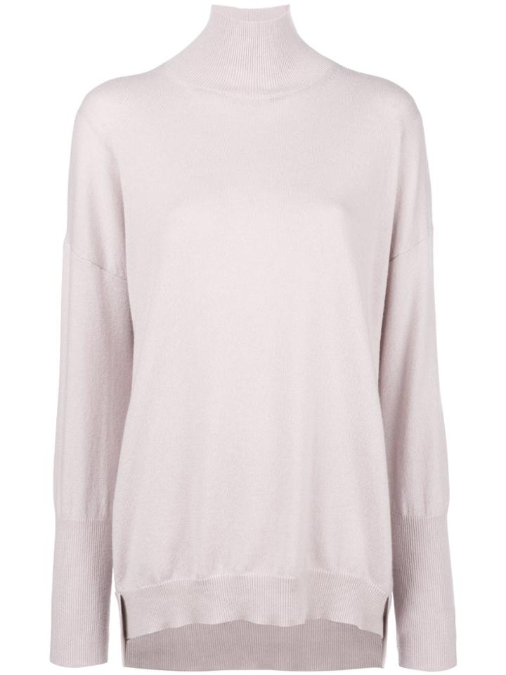 Agnona Cashmere Oversized Sweater - Pink & Purple
