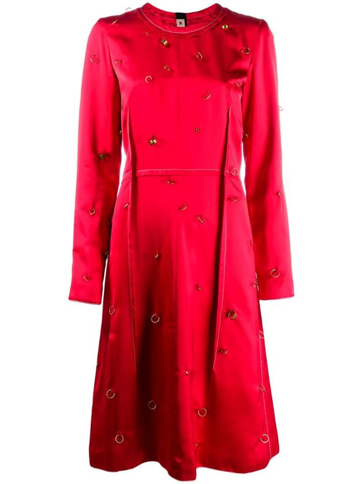 Marni Piercing Detail Knee-length Dress - Red