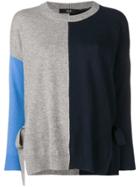 Steffen Schraut Knit Panelled Jumper - Grey