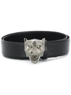 Philipp Plein Panther Head Belt - Black
