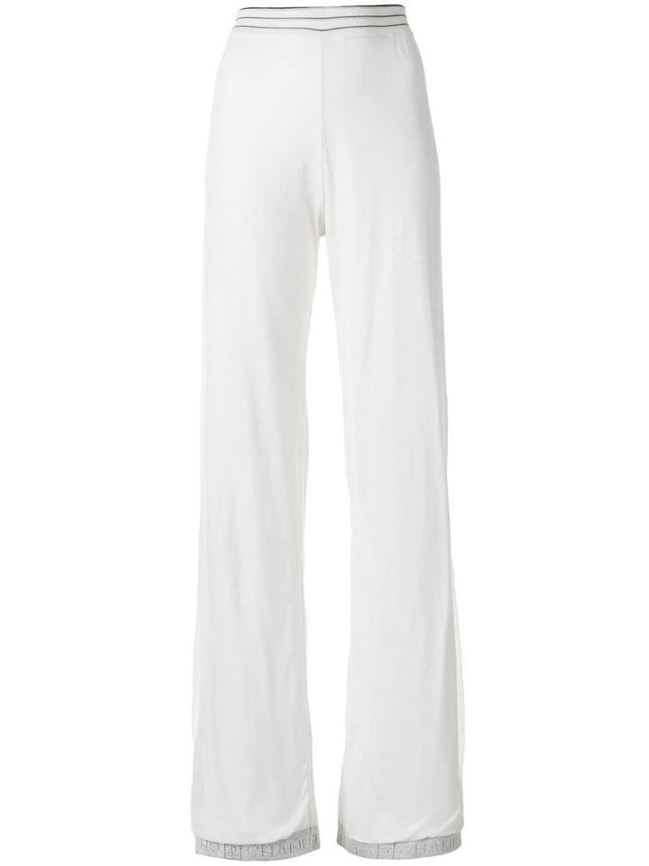 Chanel Pre-owned Lounge Bootcut Trousers - White
