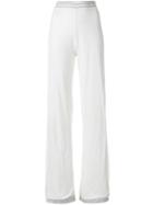 Chanel Pre-owned Lounge Bootcut Trousers - White