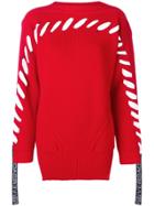 Versace Lace-up Detailed Sweater - Red