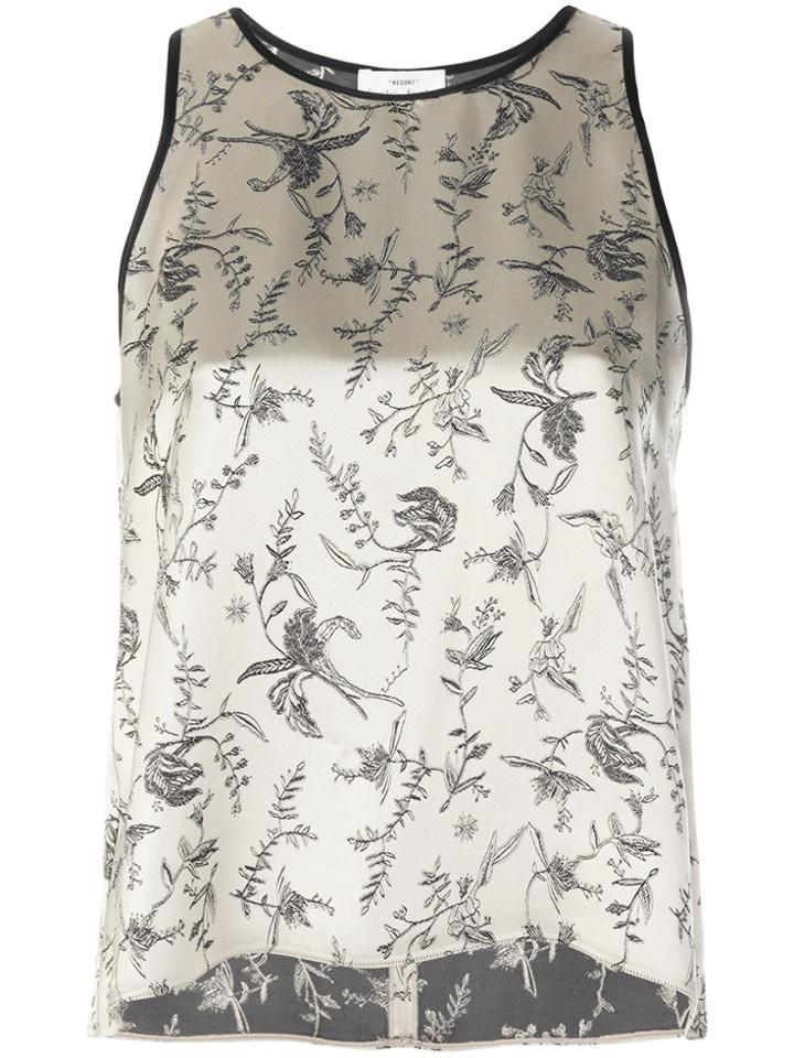 Forte Forte Floral Jacquard Shell Top - Nude & Neutrals