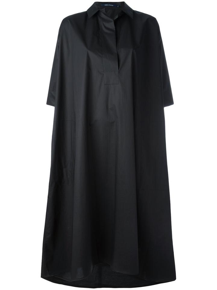 Sofie D'hoore - 'deck' Shirt Dress - Women - Cotton - 36, Women's, Black, Cotton