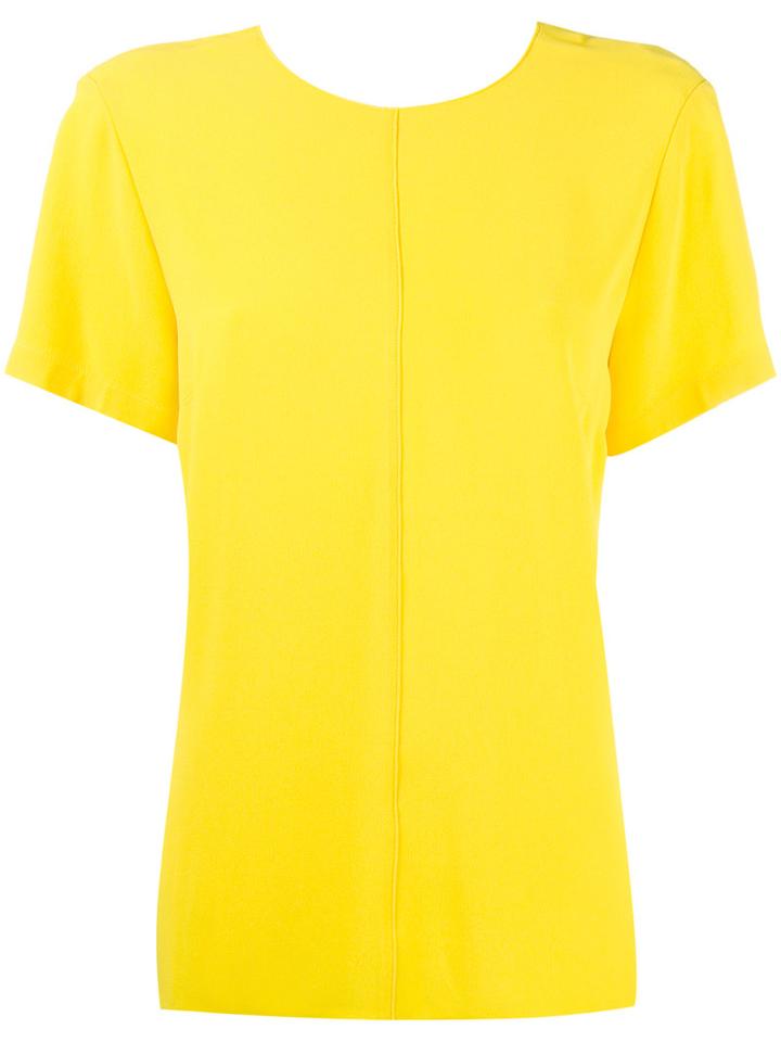 Proenza Schouler Bow Detail Top, Women's, Size: 4, Yellow/orange, Acetate/viscose