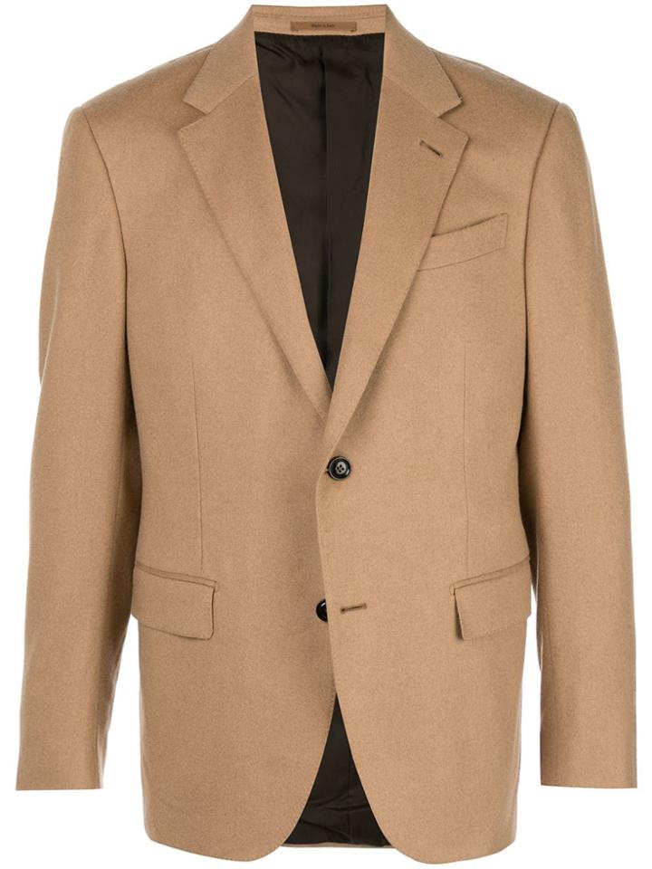 Ermenegildo Zegna Single Breasted Blazer - Neutrals