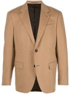 Ermenegildo Zegna Single Breasted Blazer - Neutrals