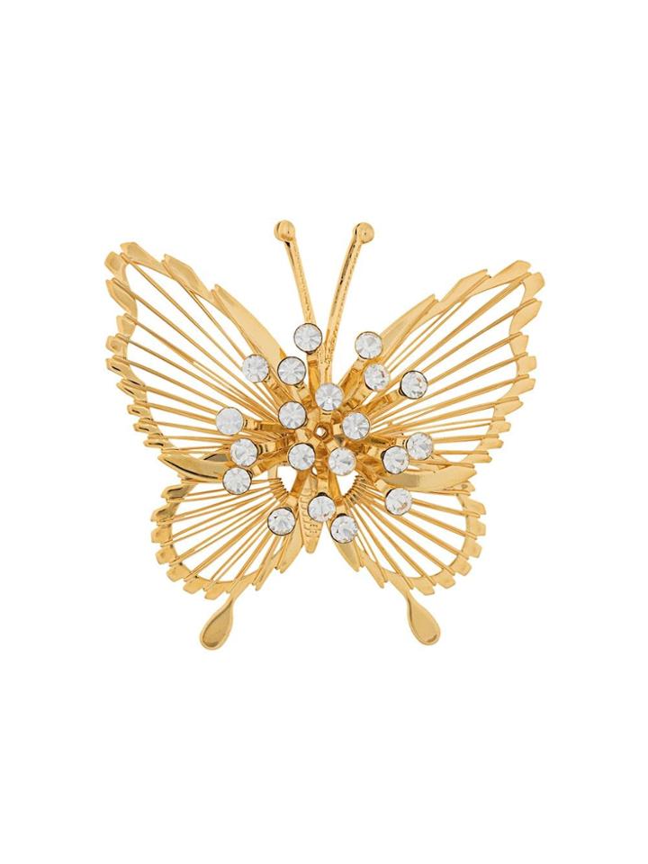 Monet Pre-owned '1980s Butterfly Brooch - Gold