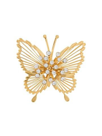 Monet Pre-owned '1980s Butterfly Brooch - Gold